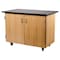 National Public Seating Mobile Science Cart with Inner Drawers and Shelf MSC02 - alternate 2